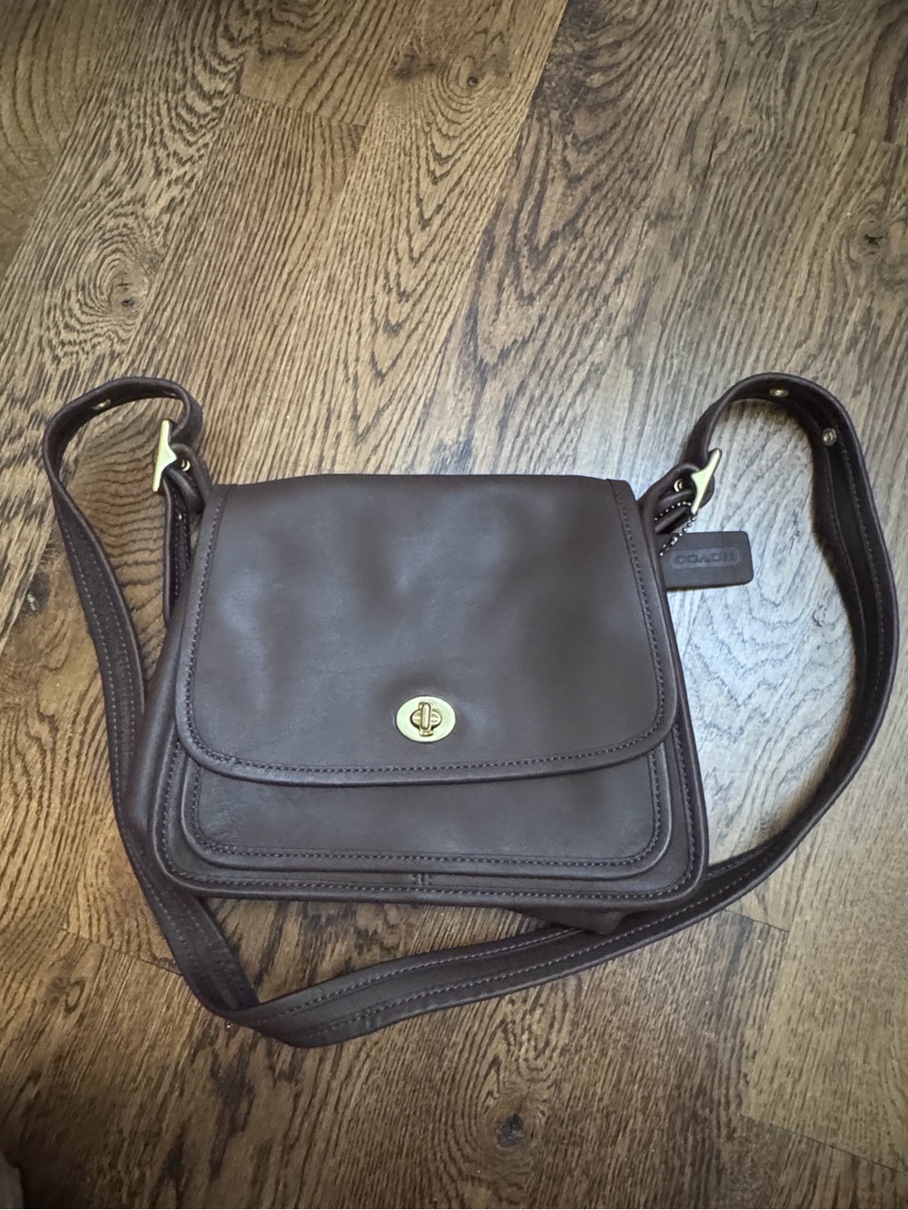 Brown Leather Crossbody Bag
